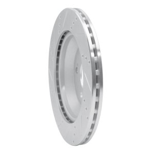Mercedes-Benz S450 Brake Rotor (1) - Rear Right - R1 Concepts - Drilled & Slotted - Silver - `15-`21